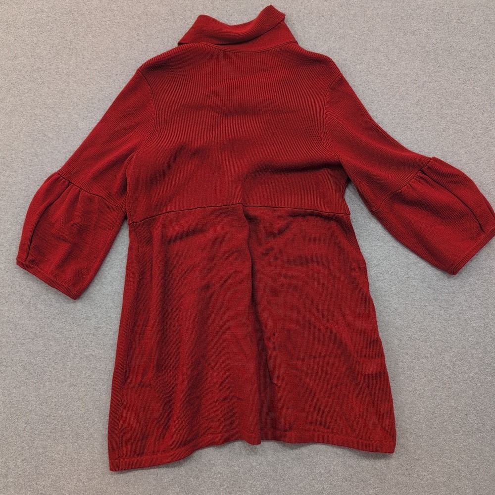 Nine West‎ Woman Red Button Front Shawl Collar Cardigan Sweater 2X - Picture 4 of 4